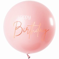 BALNIK latexov XL Happy Birthday Elegant Lush Blush 80 cm