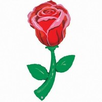 BALÓNEK obří fóliový Růže 150cm
