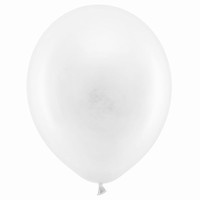 Balóniky dekoračné 30 cm Rainbow biele 100 ks