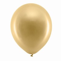 Balóniky dekoračné metalické 30 cm Rainbow zlaté 100 ks