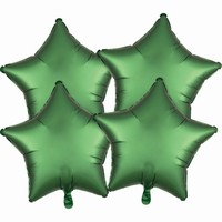 BALÓNKY fóliové Hvězdy smaragdové 4ks