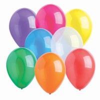 Balóniky latexové kryštálové mix farieb 27,5 cm 25 ks