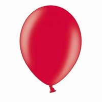 Balóniky latexové metalické červené 27 cm 50 ks