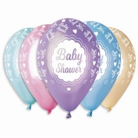 BALNKY latexov metalick mix Baby Shower 30cm 5ks