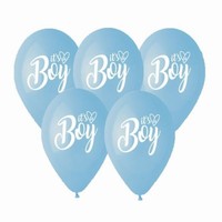 Balóniky latexové modré It´s a boy 33 cm 5 ks
