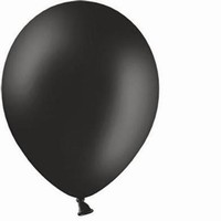 Balóniky latexové pastelové čierne 12 cm, 100 ks