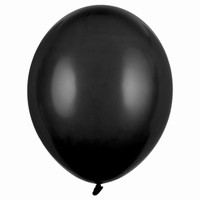 Balóniky latexové pastelové čierne 27 cm 50 ks
