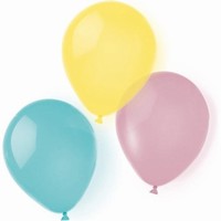 Balniky latexov pastelov mix 25 cm 8 ks