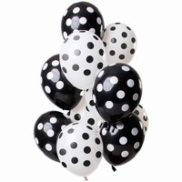 BALNIKY buket BODKY iernobiele latexov 30cm 12ks