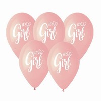 Balniky latexov ruov Its a girl 33 cm 5 ks