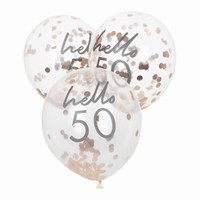 Balóniky s konfetami Hello 50