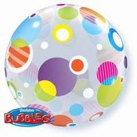 Balónová bublina Bodky 56 cm