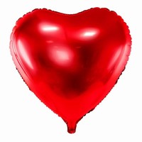 BALÓN fóliový Srdce červené 61cm