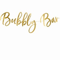 BANNER Bubbly Bar zlatý 83x21cm