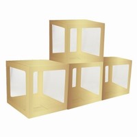 Boxy na balniky zlat 30x30x30 cm, 4 ks