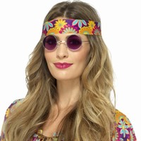 OKULIARE Hippie fialové