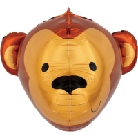 Balónik fóliový 3D opica 59 x 58 cm