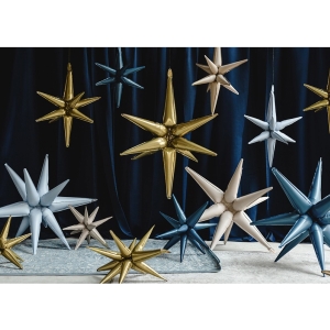 Fliov baln 3D zlat hviezda 70 cm
