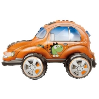 Balónik fóliový 4D auto Beetle oranžové 57 x 38 cm