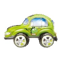 Balónek fóliový 4D auto Beetle zelené 57 x 38 cm