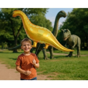 Bal�nek f�liov� dinosaurus �lut� 99x56 cm