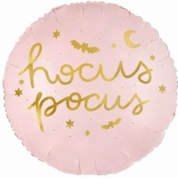 Balónik fóliový Hokus pokus ružový 35 cm