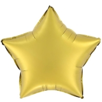 Balónik fóliový Hviezda matná zlatá 45 cm