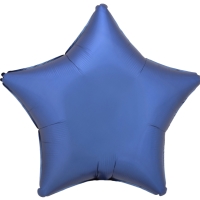 Balónik fóliový Hviezda saténová modrá 48 cm