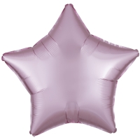 Balónik fóliový Hviezda saténová pastelovo ružová 48 cm