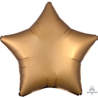 Balónek fóliový Hvězda saténová zlatá 48 cm