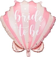Balónik fóliový Mušľa Bride to be 52 x 50 cm