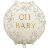 Balnek fliov Oh Baby bov s kvtinami 35x35 cm