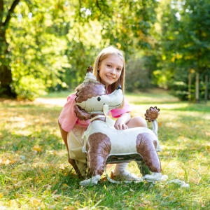 Balónek fóliový stojací Pudl s kloboukem 58x84cm