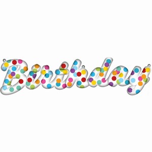 BALNEK fliov Rainbow Happy Bday set 90x37cm/88x25cm