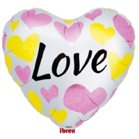 Balónik fóliový Srdce "Love" 62 cm