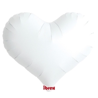Balnik fliov Srdce biele 46cm 1 ks