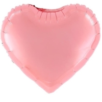 Balónik fóliový Srdce ružové 45 cm