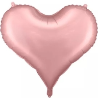 Balónik fóliový Srdce svetlo ružové 61 x 53 cm