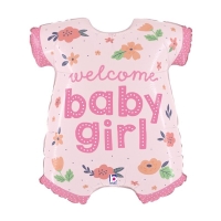 Balónik fóliový Welcome Baby Girl 79 cm