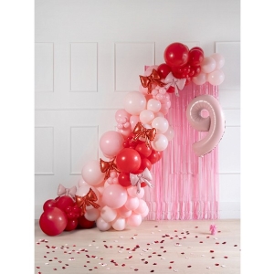 Balnek fliov erven male do girlandy 5 ks