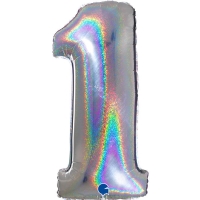 Balnik fliov slica 1 holografick strieborn 102 cm