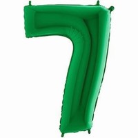 Balónik fóliový číslica zelená 7 1 ks