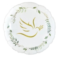 Balnek fliov kruh Holubice s lstky 46 cm