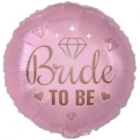 Balónik fóliový okrúhly ružový Bride to be 46 cm