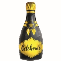 Balónik fóliový fľaša šampanského Celebrate 35 x 76 cm
