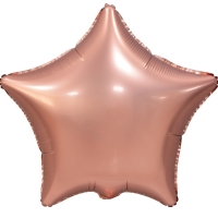 Balnek fliov matn metalick hvzda rov zlato 48cm