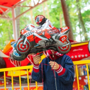 Bal�nek f�liov� motork�� na motorce �erven� 66x53cm