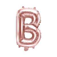 Balónik fóliový písmeno B Rose Gold 35 cm