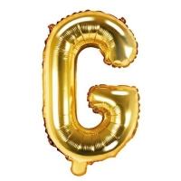 Balónik fóliový písmeno G zlaté 35 cm