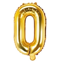 Balónik fóliový písmeno O zlaté 35 cm